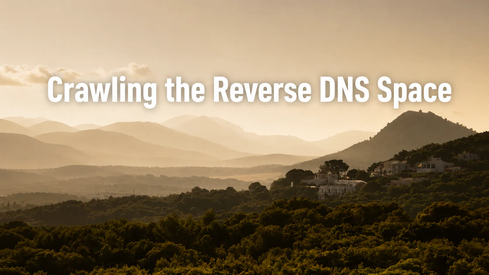 Crawling the complete IPv4 reverse DNS space